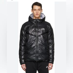 NIKE Sportswear Synthetic-Fill Windrunner Repel Theremore Black Jacket Warm Men